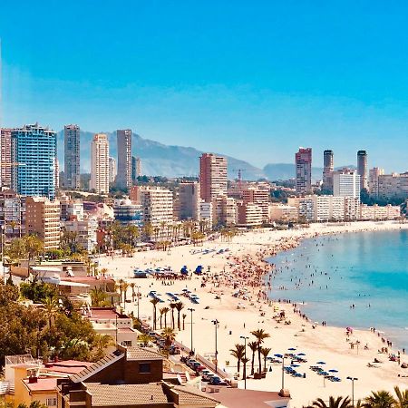 Luxurioeses Apartment In Benidorm Mit Pool Dış mekan fotoğraf